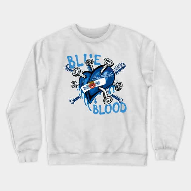 Blue Blood Crewneck Sweatshirt by spicoli13